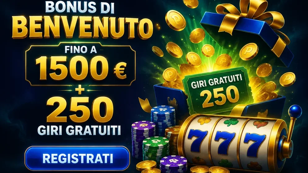 pacchetto bonus con monete e icona regalo su sfondo verde
